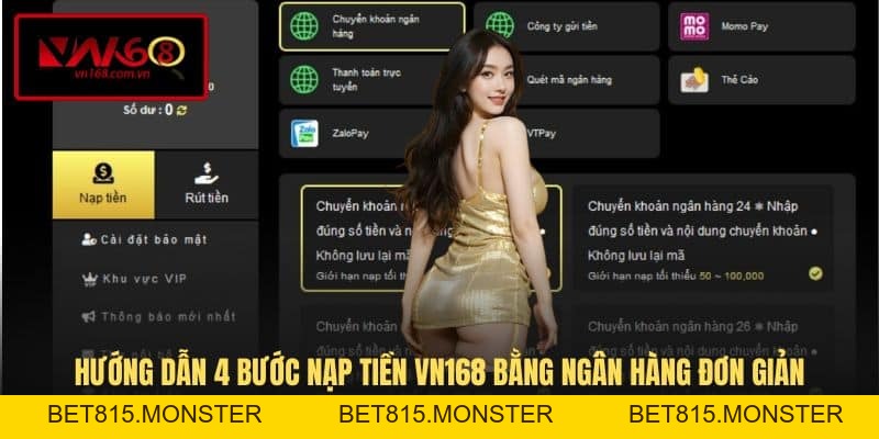 Nạp Tiền VN168 - Hướng Dẫn Quy Trình Gửi Vốn Nhanh, An Toàn - bet815.monster